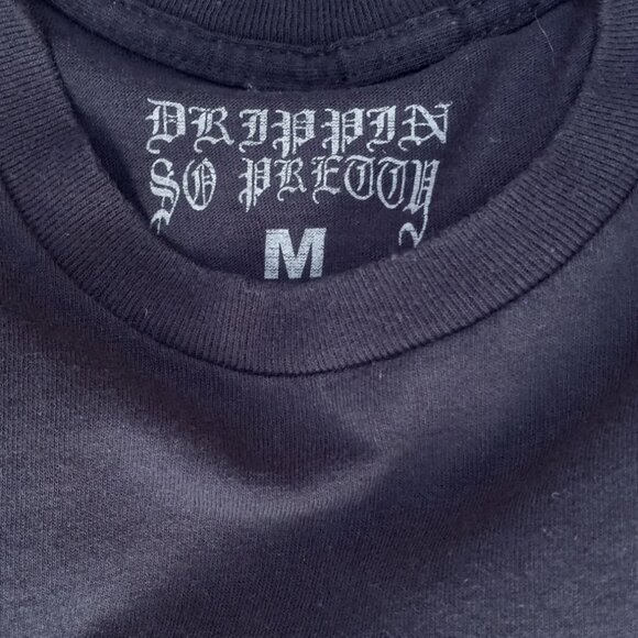 "Drippin so Pretty 7" Black T-Shirt (M)100% Cotton - Picture 13 of 16